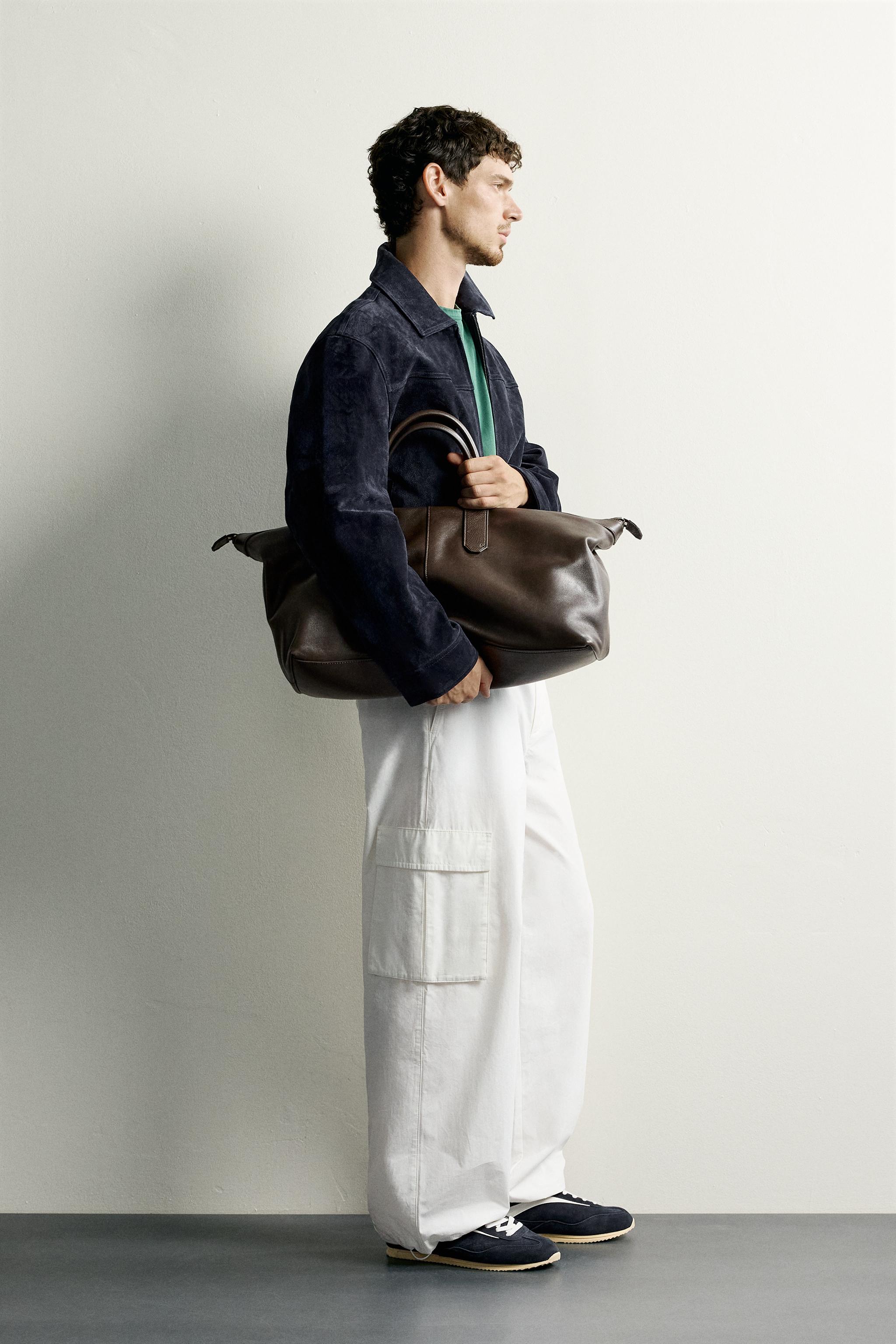 BLOUSON REGULAR FIT EN DAIM